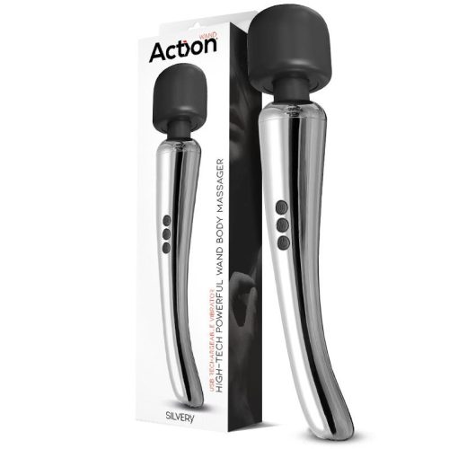 Action Silvery tölthető luxus masszírozó vibrátor