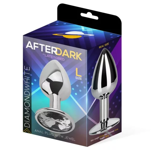 Afterdark análkúp áttetsző kővel - nagy méret
