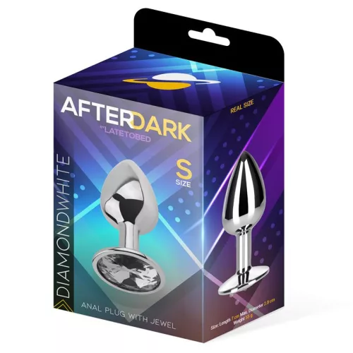 Afterdark análkúp áttetsző kővel - kis méret