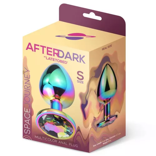 Afterdark szivárvány köves análkúp - kis méret