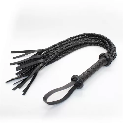 Latetobed BDSM fonott korbács-75 cm