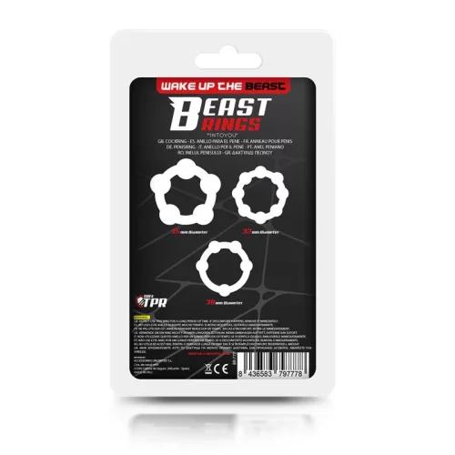 Beast áttetsző péniszgyűrű szett