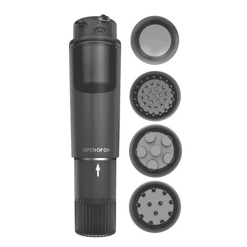 Fekete csiklóizgató cserélhető feltéttel - Latetobed