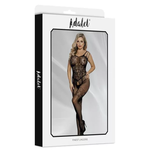 Adalet Floral csipkés nyitott testharisnya - L/XL