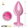 Afterdark rózsaszín köves análkúp - nagy