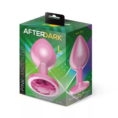Afterdark rózsaszín köves análkúp - nagy