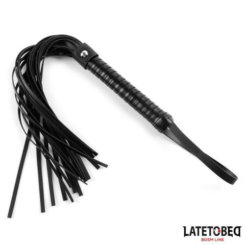 Latetobed BDSM Line fekete korbács - 52 CM