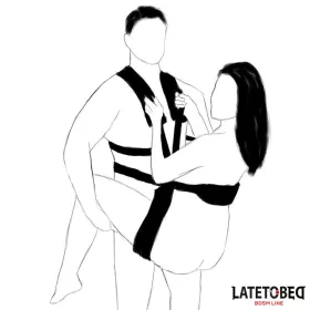 Latetobed BDSM lovagló hám