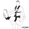 Latetobed BDSM lovagló hám