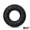 Beast folyékony szilikon fekete péniszgyűrű - 3 cm