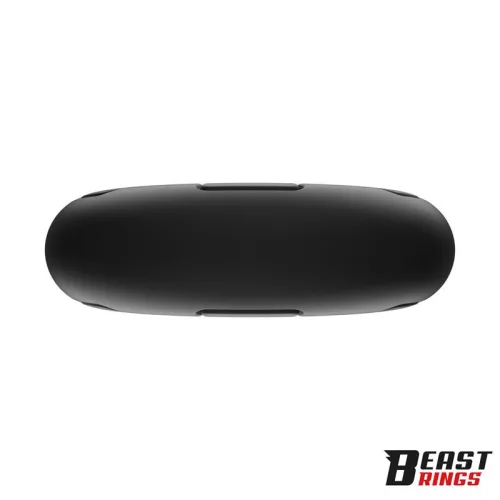Beast folyékony szilikon fekete péniszgyűrű - 3 cm