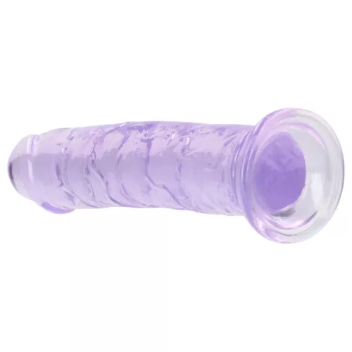 RealRock - lila dildó tapadókoronggal - 12,7 cm