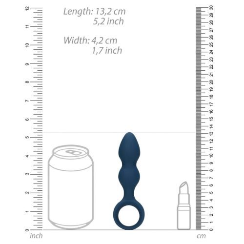Loveline szilikon golyós anál füzér - 9 cm