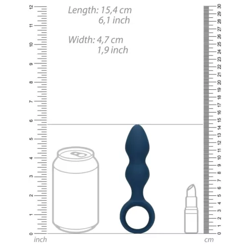 Loveline szilikon golyós anál füzér - 9 cm