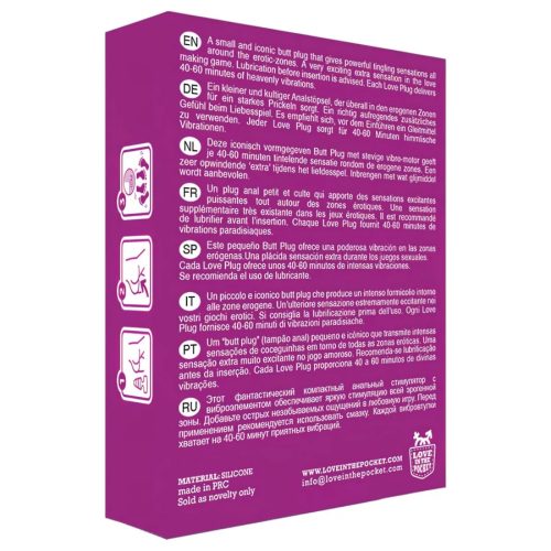 Love Plug mini fekete anál vibrátor