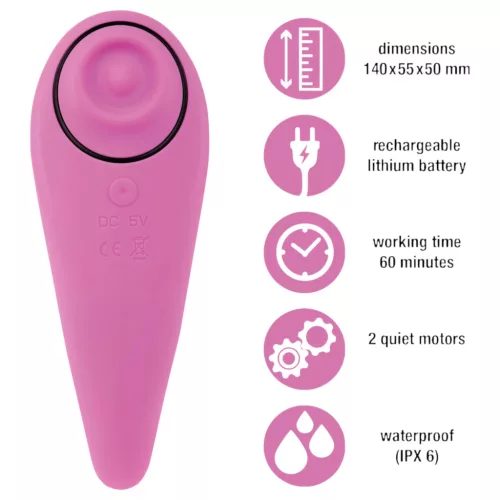 FEELZTOYS Femmegasm - akkus 2in1 csikló vibrátor