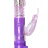 Easytoys Butterfly - lila forgó-lökő vibrátor 