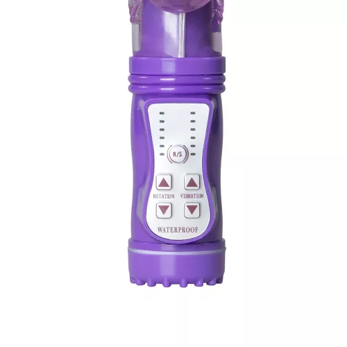 Easytoys Butterfly - lila forgó-lökő vibrátor 