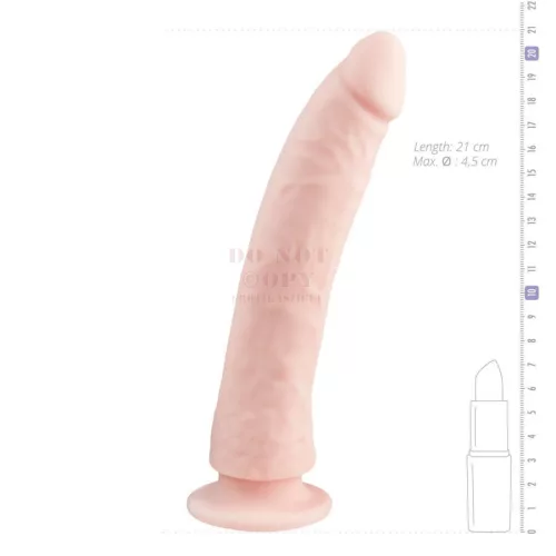Easytoys letapasztatható szilikon dildó - 21 cm
