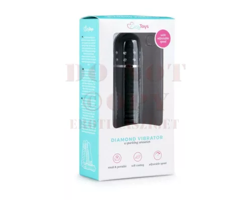 Easytoys Diamond mini vízálló rúdvibrátor - fekete