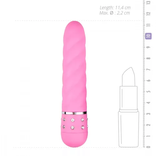 Easytoys Diamond vízálló rúdvibrátor - rózsaszín