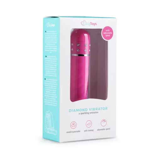 Easytoys Diamond vízálló rúdvibrátor - rózsaszín