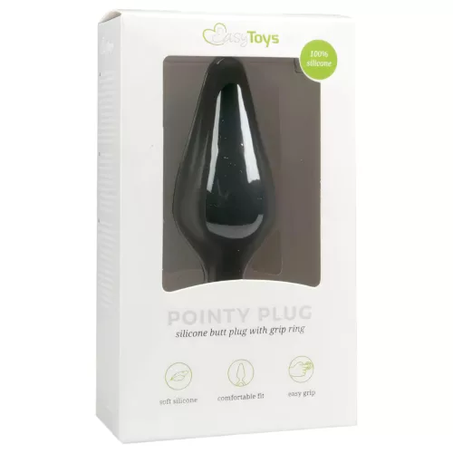 Easytoys Pointy Plug S - fekete anál plug - kicsi