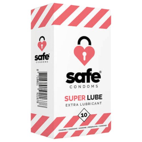 Safe Super Lube extra síkos óvszer - 10 db