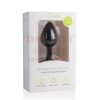 Easytoys szilikon análdugó áttetsző kővel - kis méret