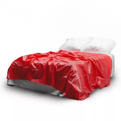 Easytoys piros fényes lepedő - 180×230 cm
