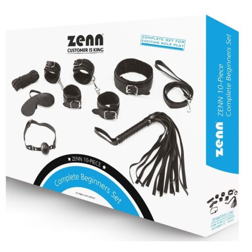 Zenn 8 részes fekete bondage szett