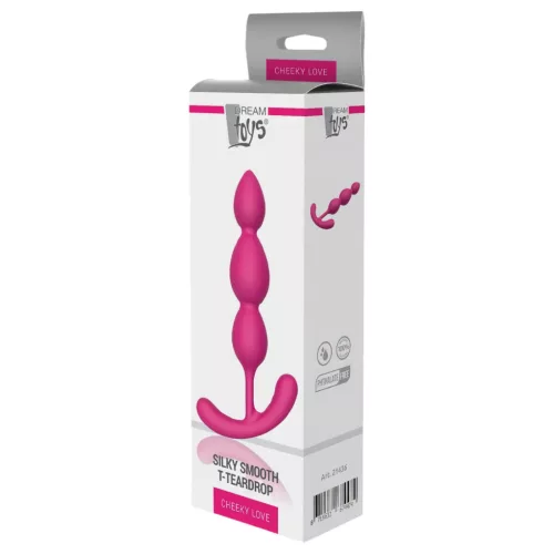 Cheeky Love - gyöngyös pink anál plug