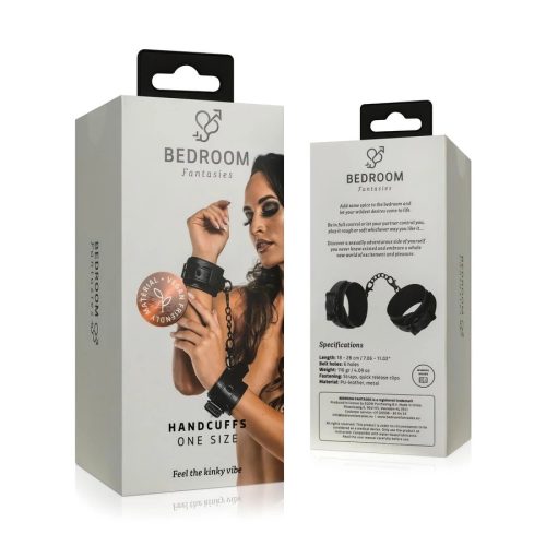 Bedroom Fantasies - fekete csukló bilincs lánccal