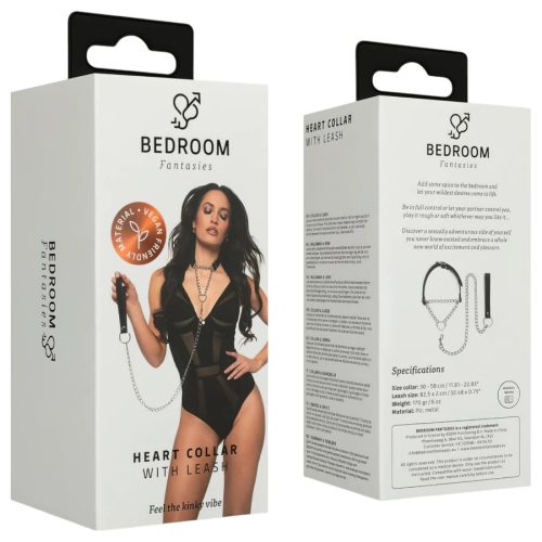 Bedroom Fantasies - fekete nyakörv pórázzal