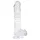 EasyToys - áttetsző herés dildó - 13,5cm