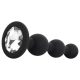 Easytoys golyós fekete anál plug 
