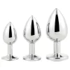 Gleaming Love - ezüst anál plug szett - 3 részes