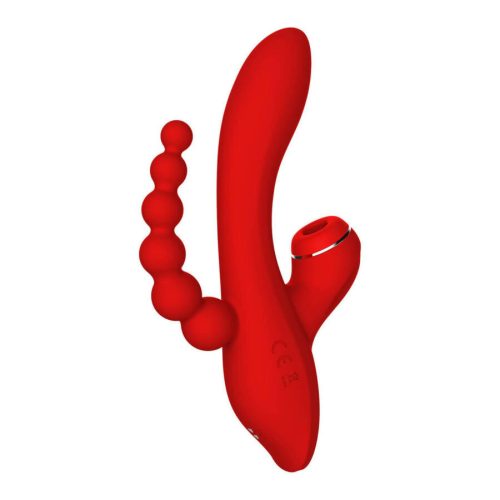 Dreamtoys tölthető tripla karos piros vibrátor