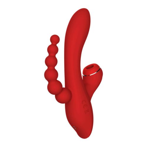 Dreamtoys tölthető tripla karos piros vibrátor