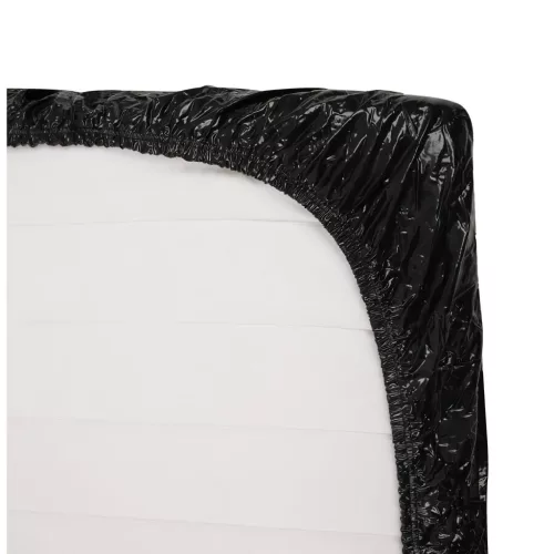 Fetish - lakk lepedő - gumis - 220 × 220 cm (fekete)