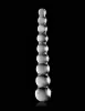 Icicles No. 2 - gömbös üveg dildó (átlátszó)