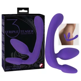 Tripla, felcsatolható dildó tartópánt nélkül (lila)