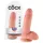 King Cock 7 herés dildó (18 cm, natúr)