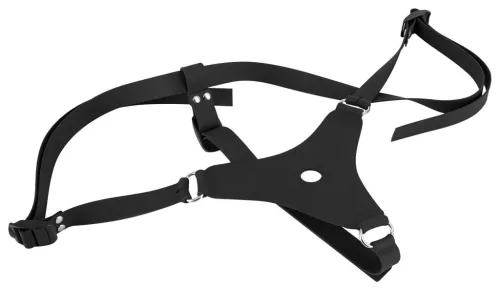 You2Toys - Silicone Strap-On - felcsatolható dildó (fekete)