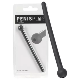 Dilator Piss Play - üreges, szilikon dilátor (fekete)