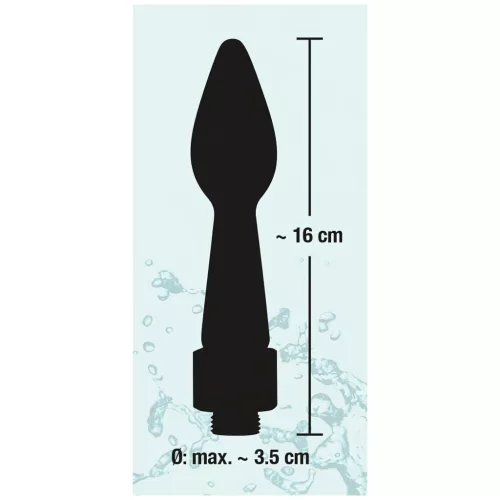 You2Toys - Rear Splash - kúpos szilikon zuhanyfej (fekete)