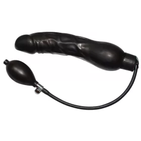 You2Toys - latex pumpálható análtágító (fekete, nagy)