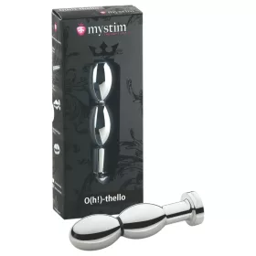 mystim O(h!)-thello - elektro, gömbös anál plug (ezüst)