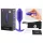 b-vibe Snug Plug 2 - dupla golyós anál plug (114g) - lila