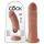King Cock 8 dildó (20 cm) - sötét natúr